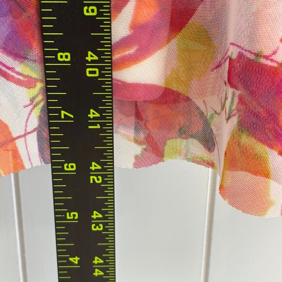 London Times Pleated Drop Waist Dress Women Sz. 14W Artsy Whimsical Abstract NWT - Picture 6 of 10